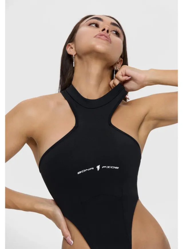 Deep V-Neck Halter Monokini with Adjustable Side Ties for Women – image 6
