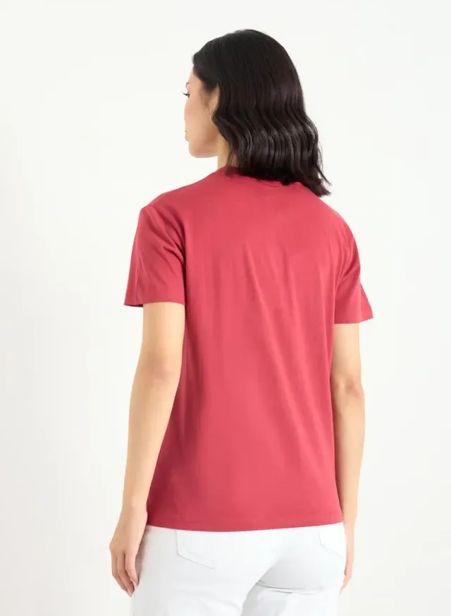 Women's Slogan Print T-Shirt Grey – image 5