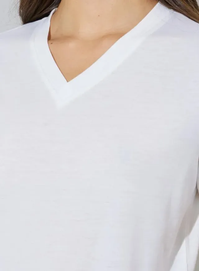 Contrast Neckline Sleeveless T-Shirt Grey – image 3