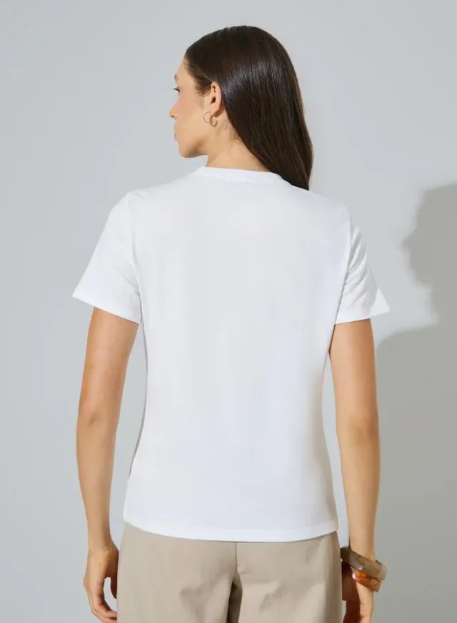 Contrast Neckline Sleeveless T-Shirt Grey – image 4