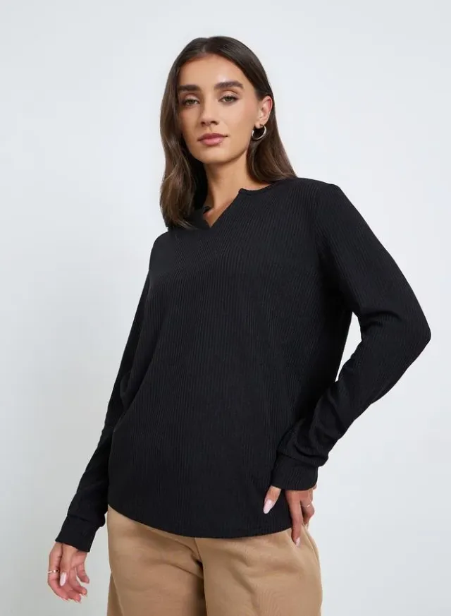 Contrast Neckline Sleeveless T-Shirt Grey – image 3