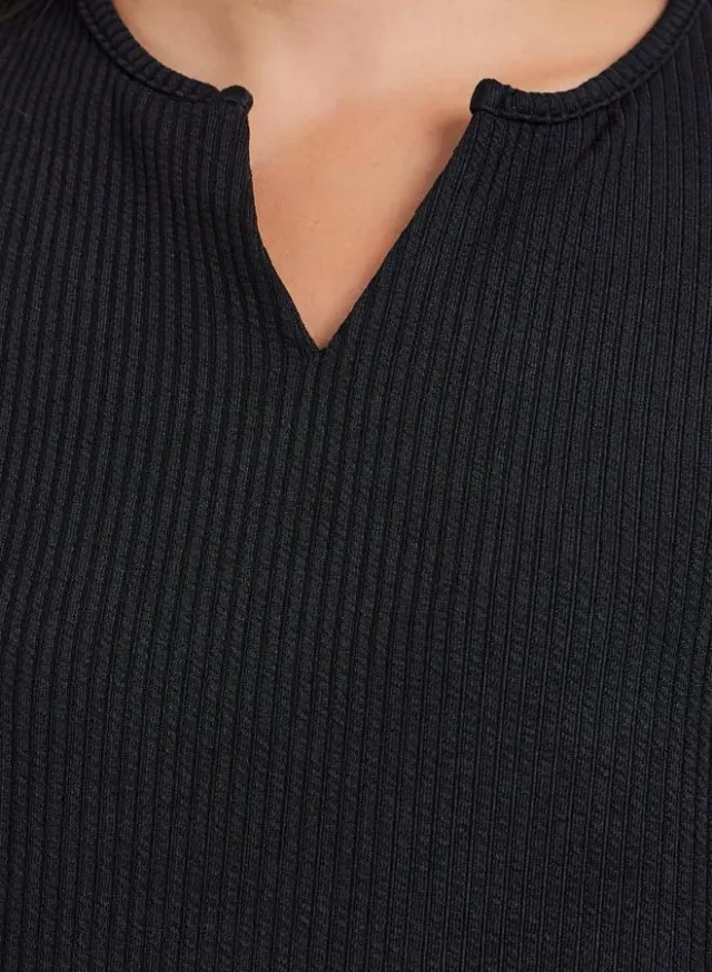 Contrast Neckline Sleeveless T-Shirt Grey – image 4