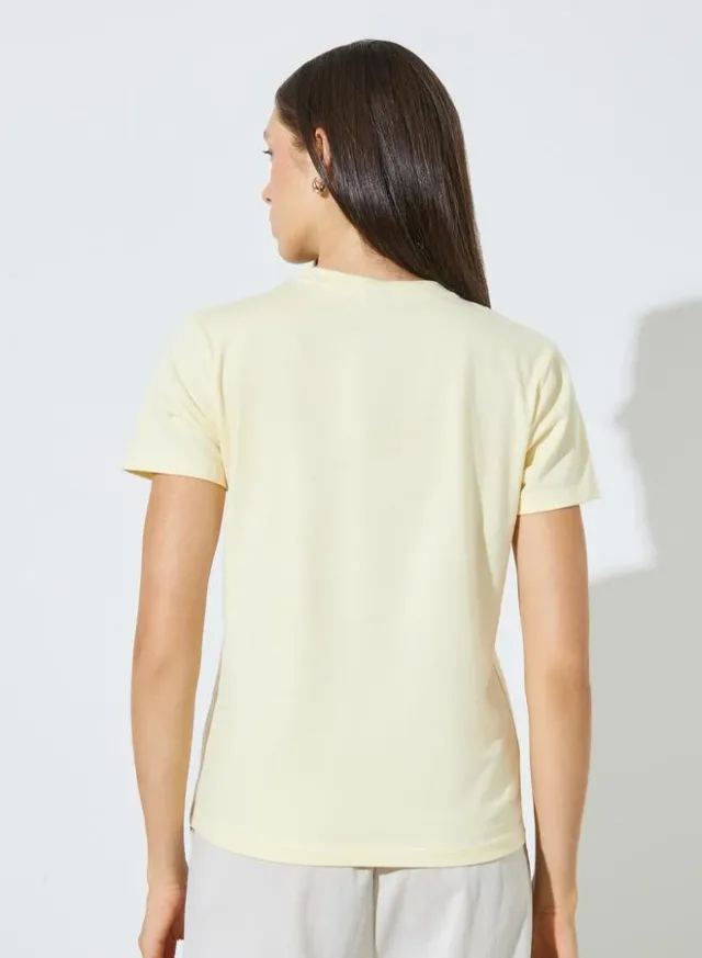 Ruched Drawstring T-Shirt Navy Blue – image 4