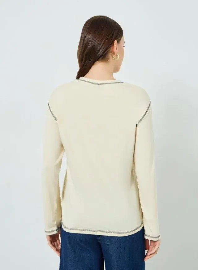 Women Oversized T-Shirt Navy Blue – image 4