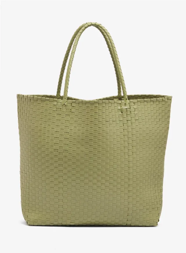 Textured Woven Handle Tote – image 2