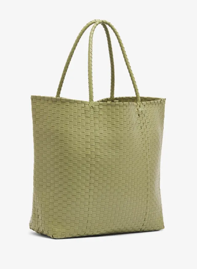 Textured Woven Handle Tote – image 3