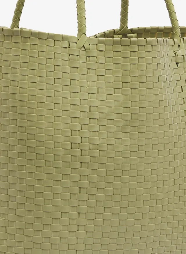 Textured Woven Handle Tote – image 4