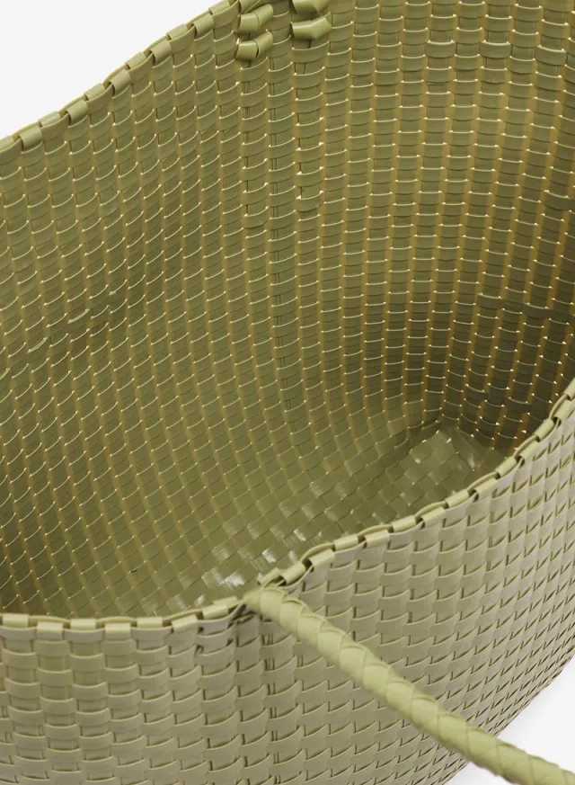 Textured Woven Handle Tote – image 5
