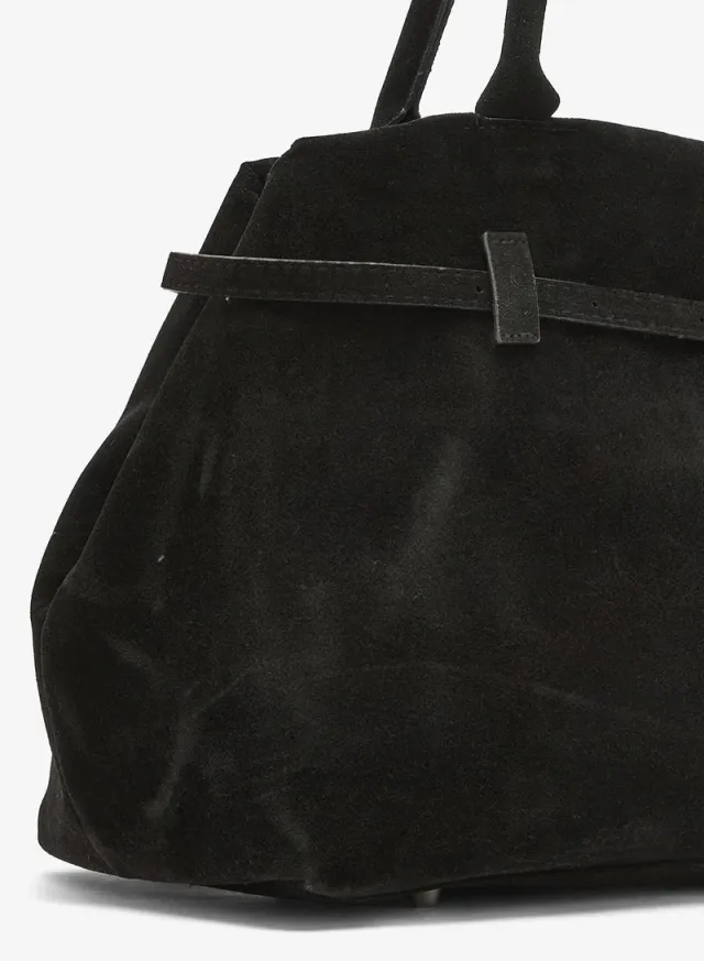 Buckle Suede Tote Bag – image 4