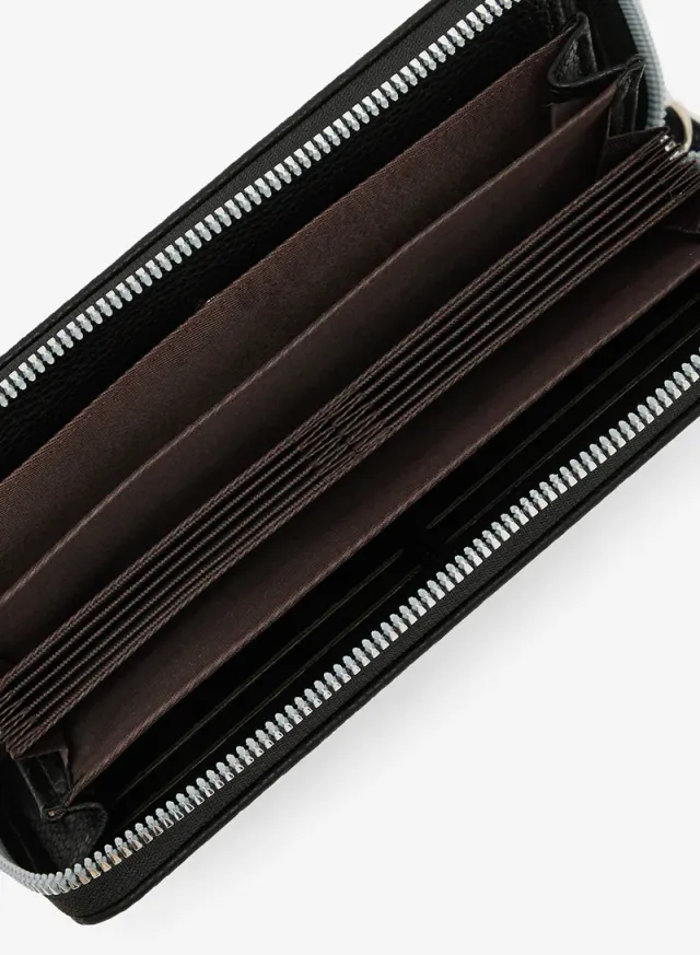 Ella Brown Solid Zipper Wallet for Women - Classic Design – image 4