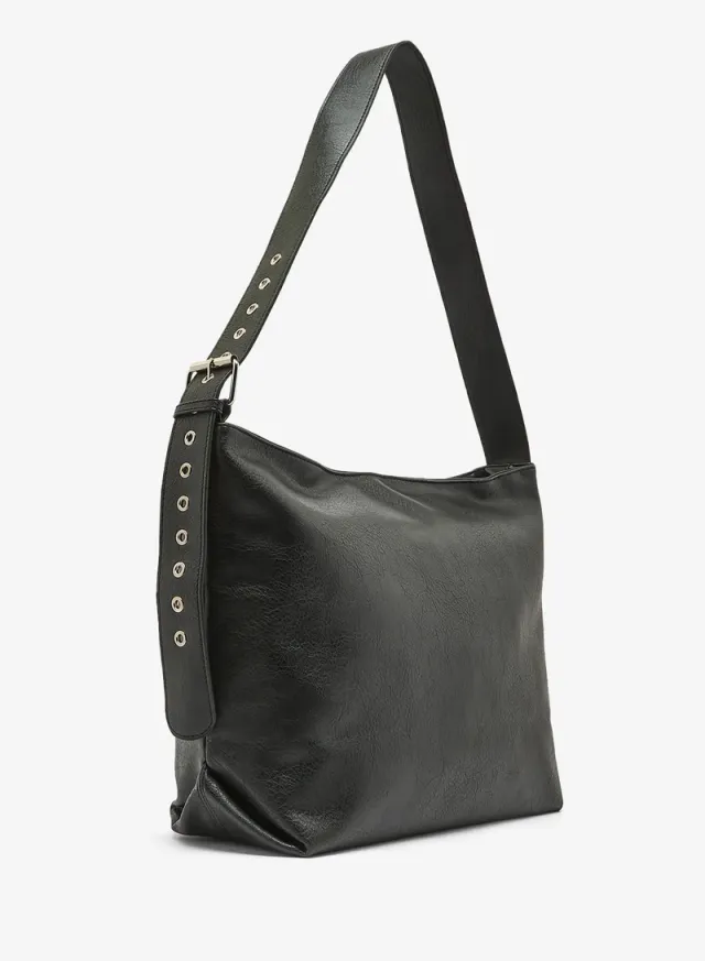 Ella Brown Solid Slouch Tote Bag for Women – image 2
