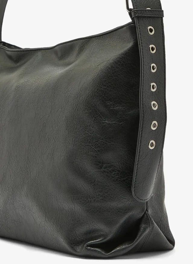 Ella Brown Solid Slouch Tote Bag for Women – image 3