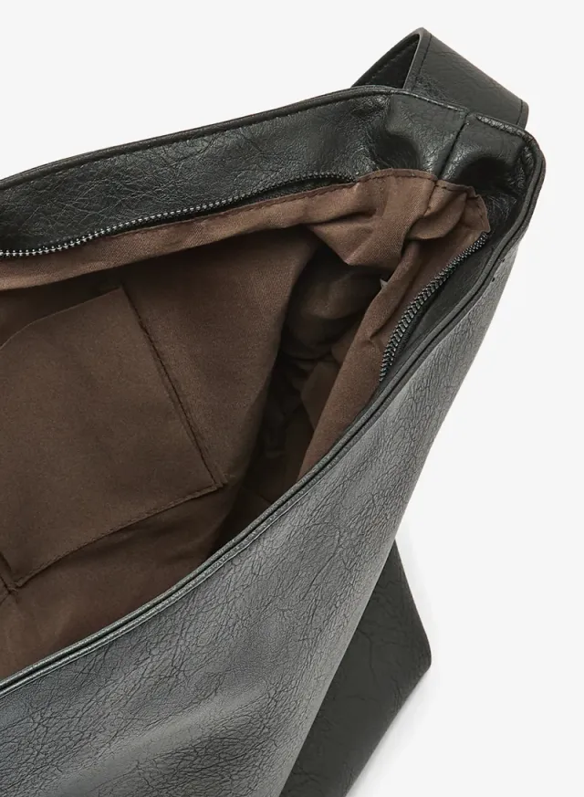 Ella Brown Solid Slouch Tote Bag for Women – image 4