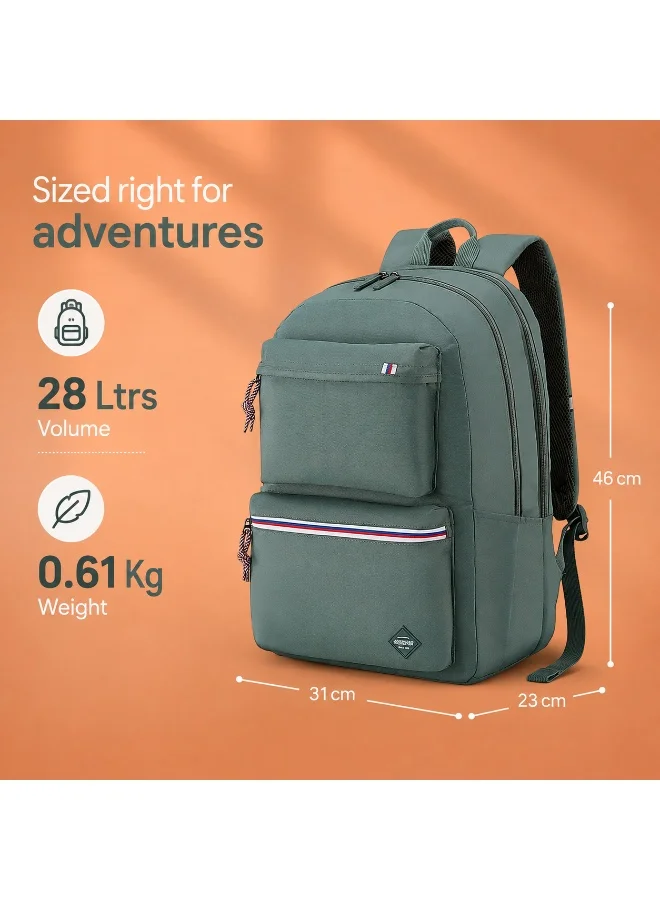 Riley 28L 15.6-inch Laptop Backpack Orange