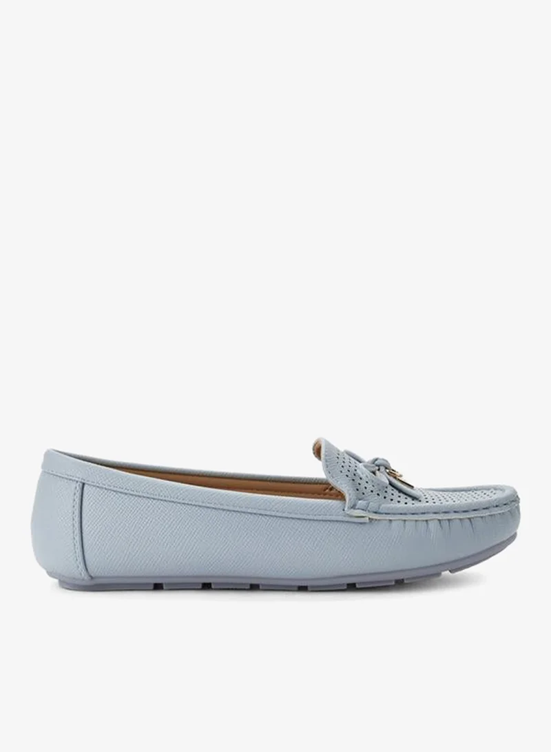 Women's Bow Accent Moccasins Blue