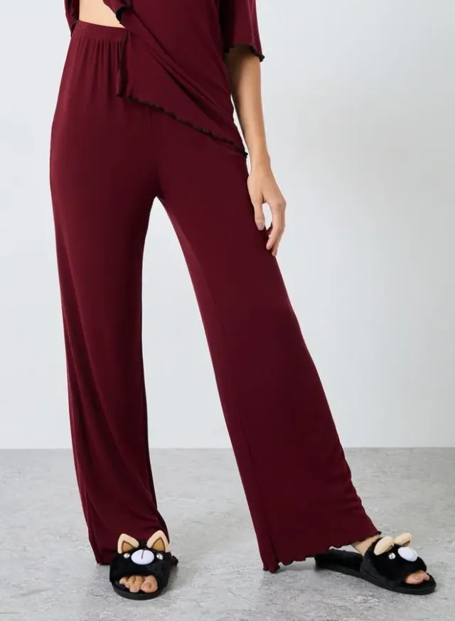 Brushed Ribbed Melange Pajama Set – image 4