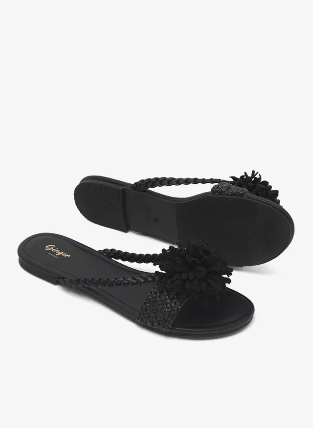 Floral Flat Sandals – image 3
