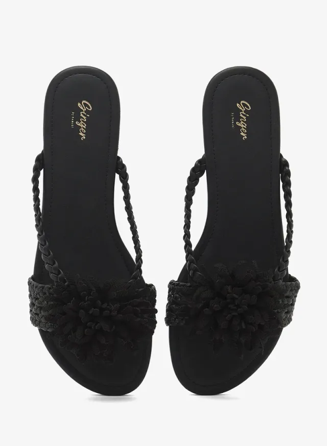 Floral Flat Sandals – image 4