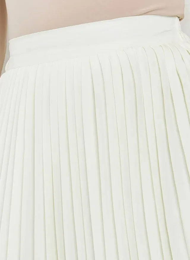 Formal Midi Skirt with Side Pocket, Black – image 3