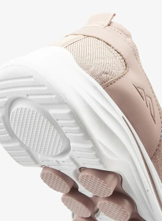 Women's White Textured Slip-On Sports Shoes with Pull Tab – image 5