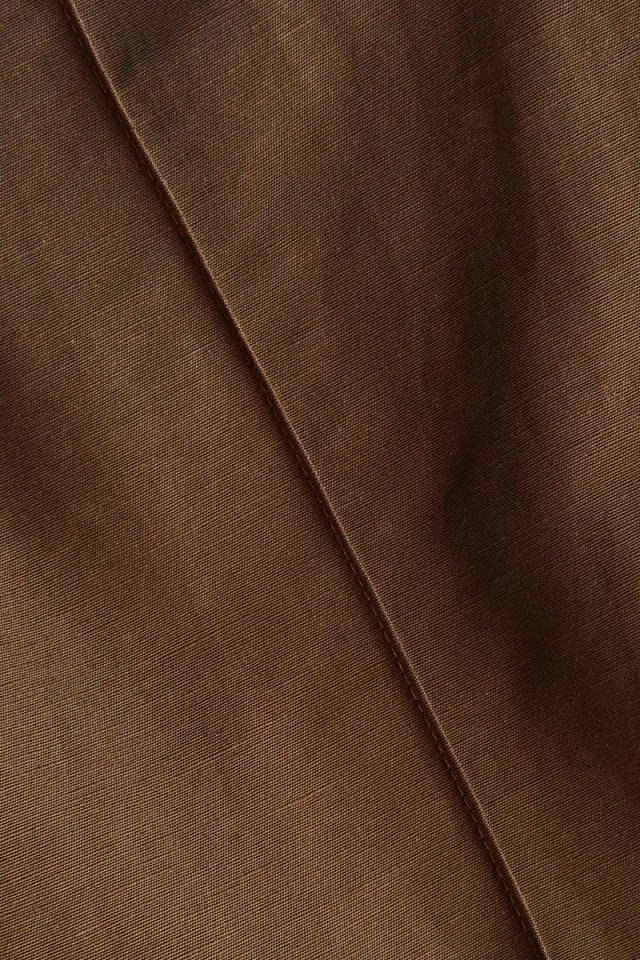 Linen Blend High-Waist Ankle-Length Trousers – image 2