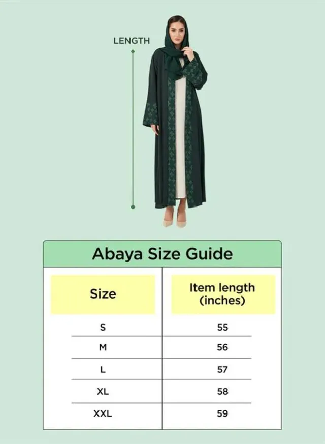 Women's Striped Polyester Abaya with V Neck and Long Sleeves – image 5