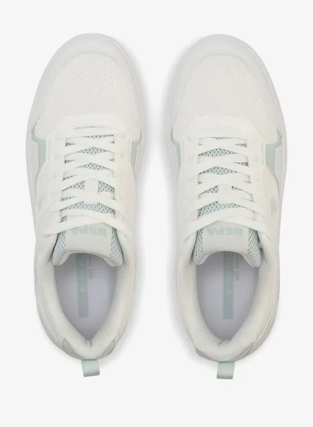 Women's Casual Lace-Up Sneakers - Beige – image 5