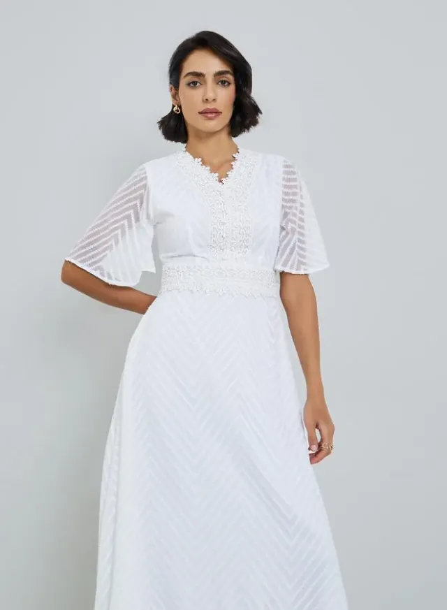 Floral Tie-Belt Midi Dress – image 2