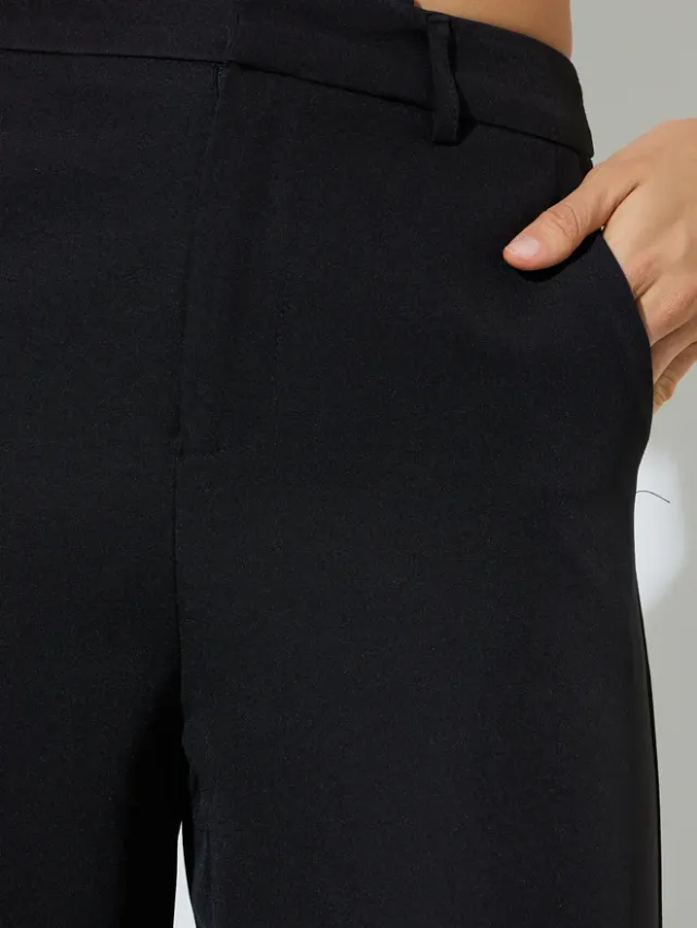 بنطال سادة بأرجل واسعة – صورة 3