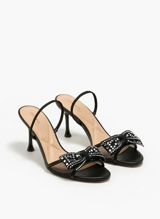 Women Embellished Stiletto Heel Sandals