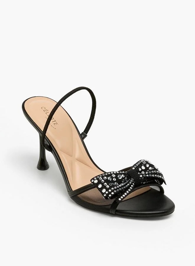 Women Embellished Stiletto Heel Sandals