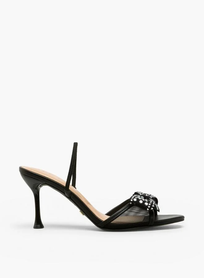 Women Embellished Stiletto Heel Sandals