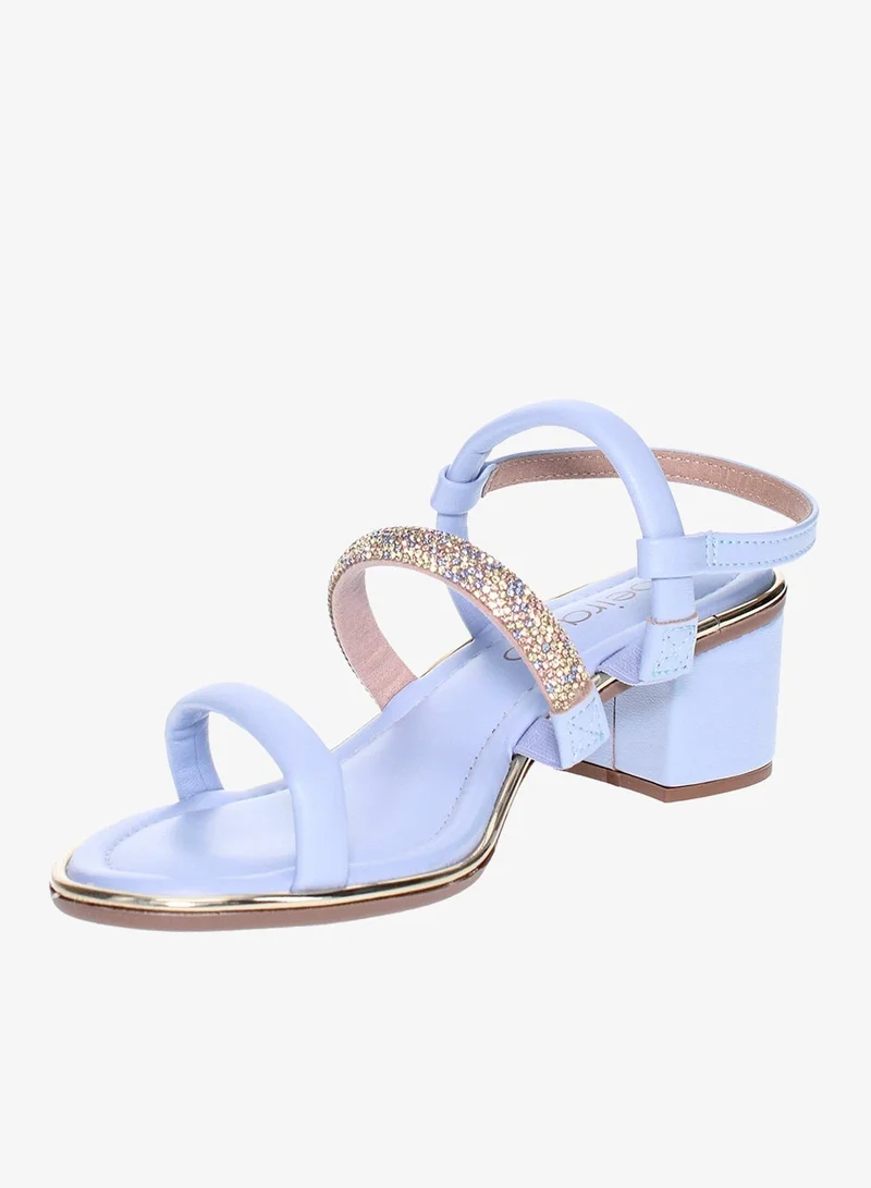 Women's Mid Heel Slingback Ankle Strap Sandals