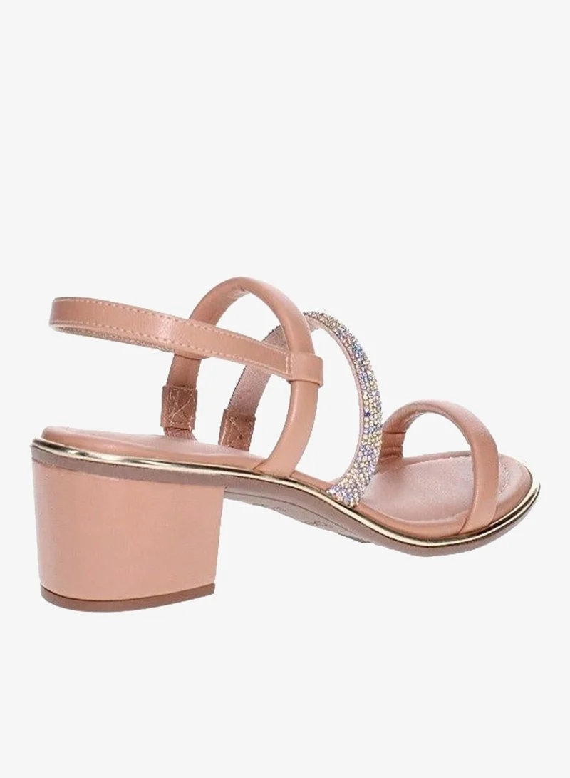 Women's Mid Heel Slingback Ankle Strap Sandals