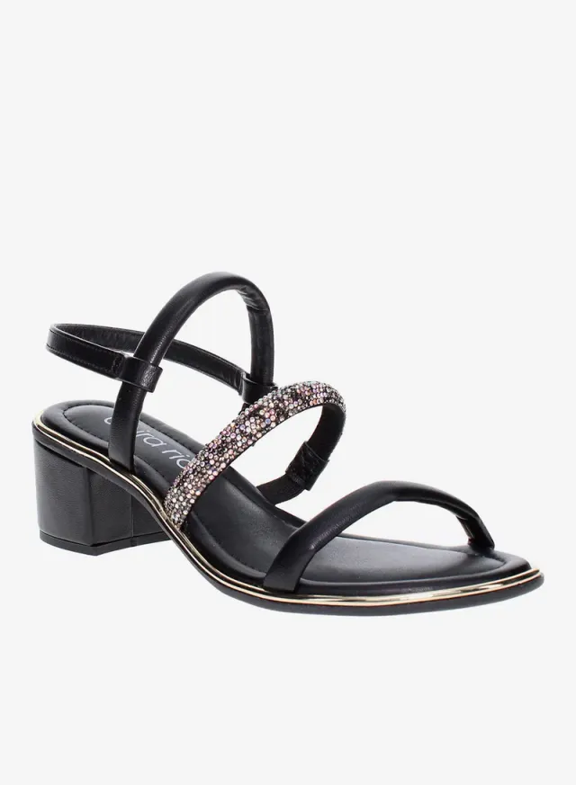 Women's Mid Heel Slingback Ankle Strap Sandals