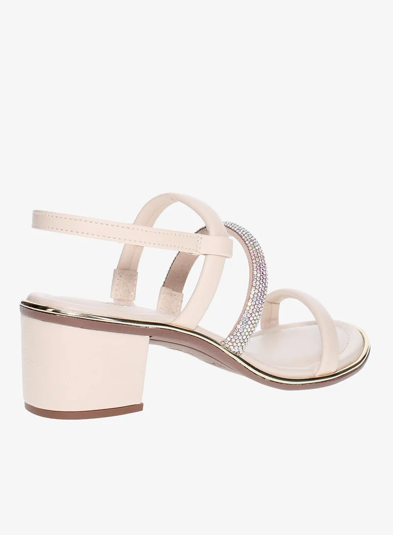 Women's Mid Heel Slingback Ankle Strap Sandals
