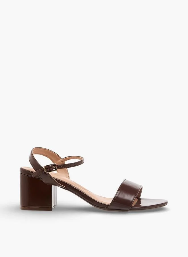 Women Block Heel Ankle Strap Sandals