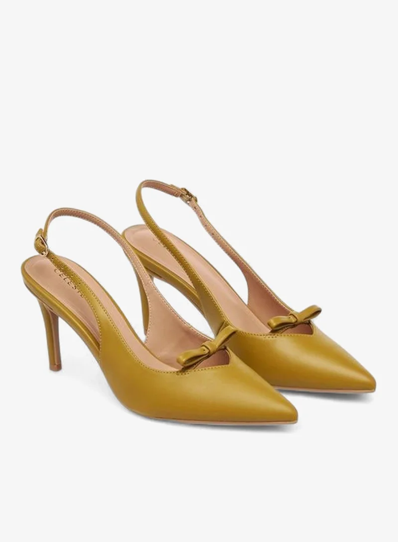 Women's Bow Pointed Toe Stiletto Pumps