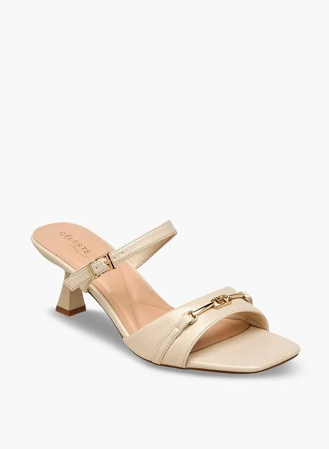 Women Flared Heel Sandals