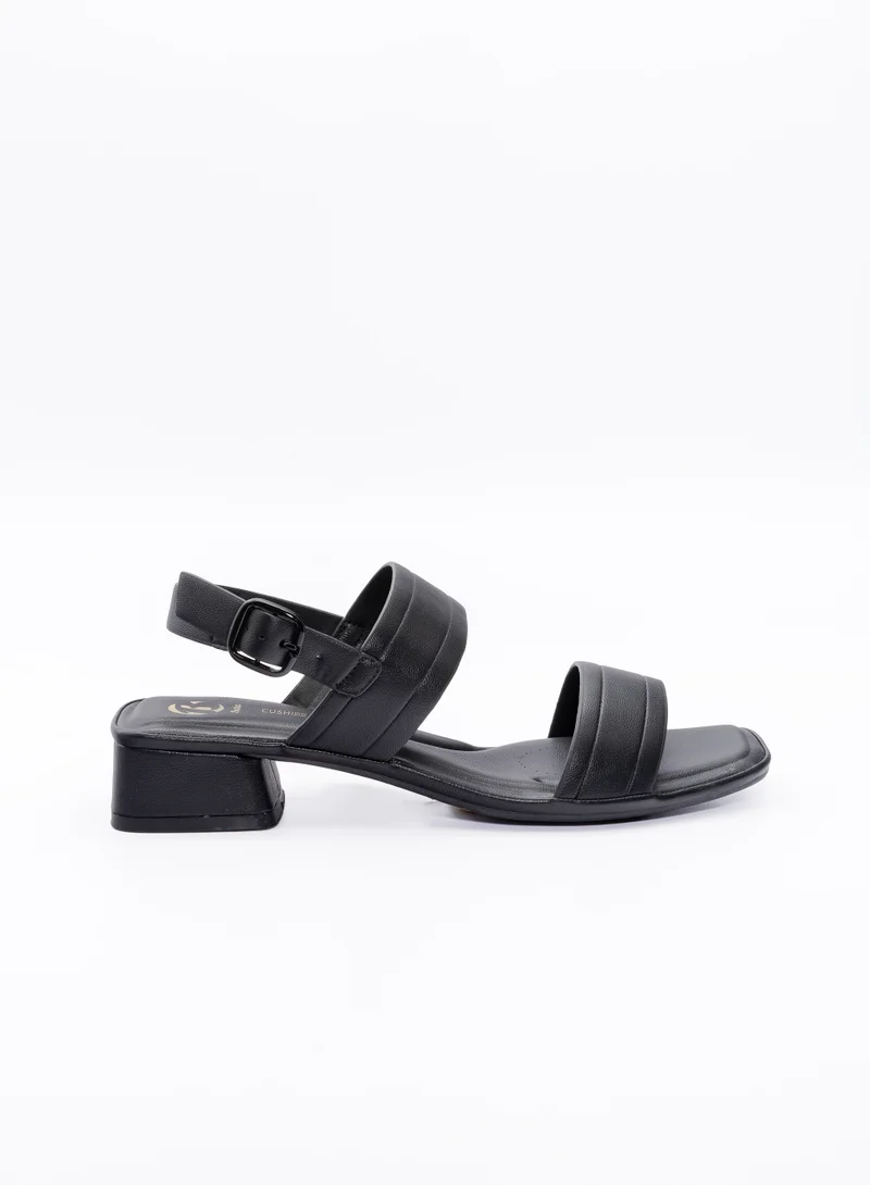 Minimal Block-Heel Strap Sandals