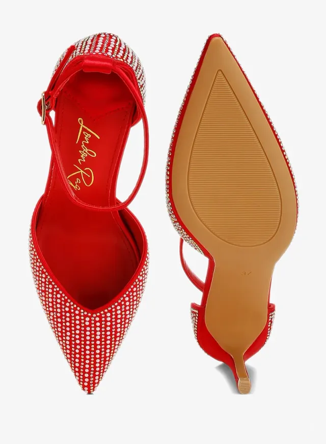 Gold Stiletto Sandals with Cushioned Insoles – image 4