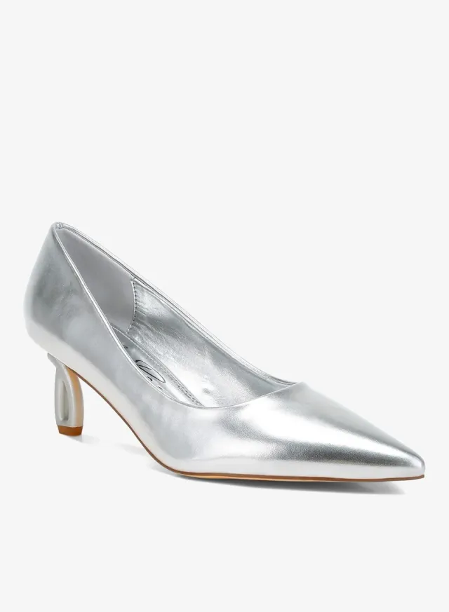 Metallic Fantasy Pumps Silver – image 2