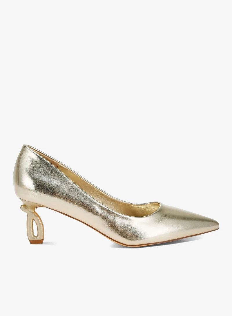 Metallic Fantasy Pumps Silver