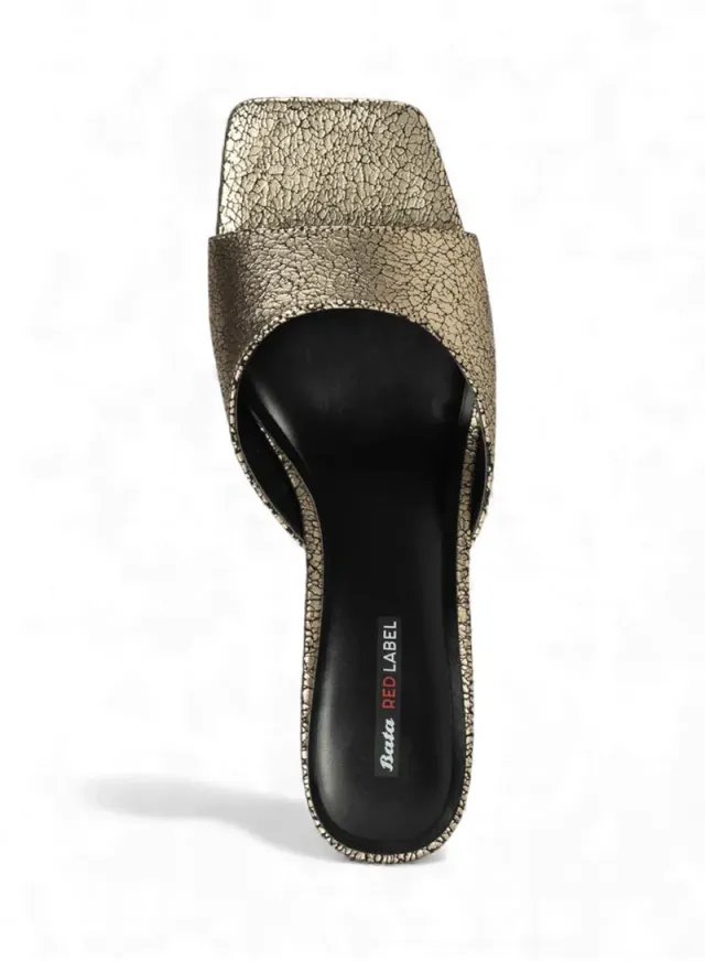 Textured Heel Mule Sandals – image 4