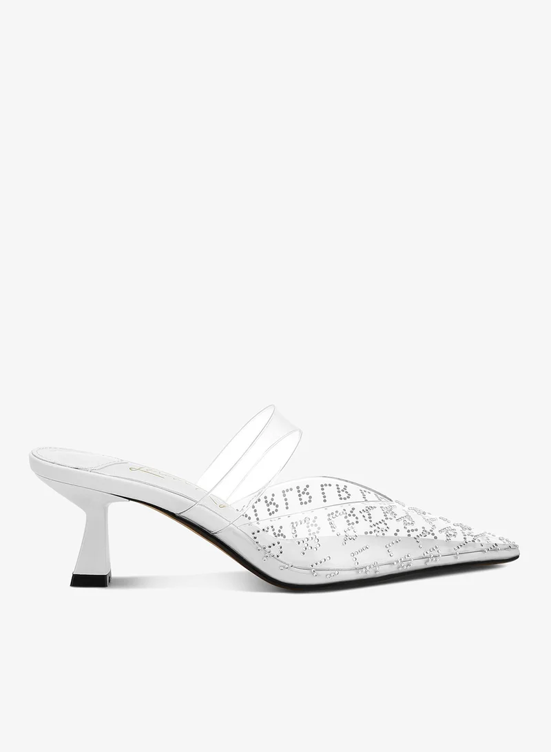 Pointed Toe Kitten Heels Black