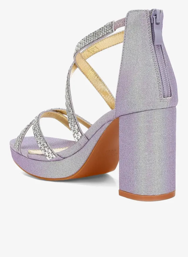 Rhinestone Strappy Sandals Black – image 4