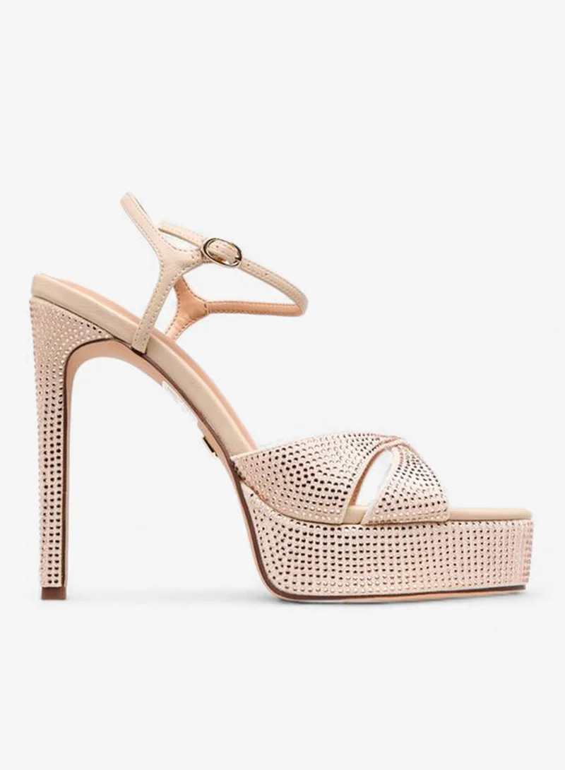 Embellished Stiletto Heel Sandals