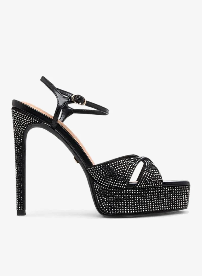Embellished Stiletto Heel Sandals