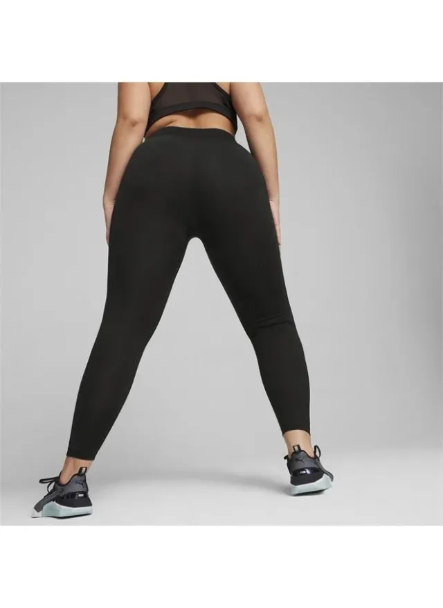 High-Waist Fleece Leggings - Red - Skinny Fit - Elastic Waistband – image 5