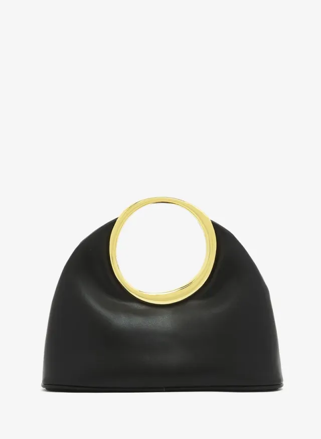 Ella White Solid Ring Handle Evening Bag (Limited Edition) – image 2